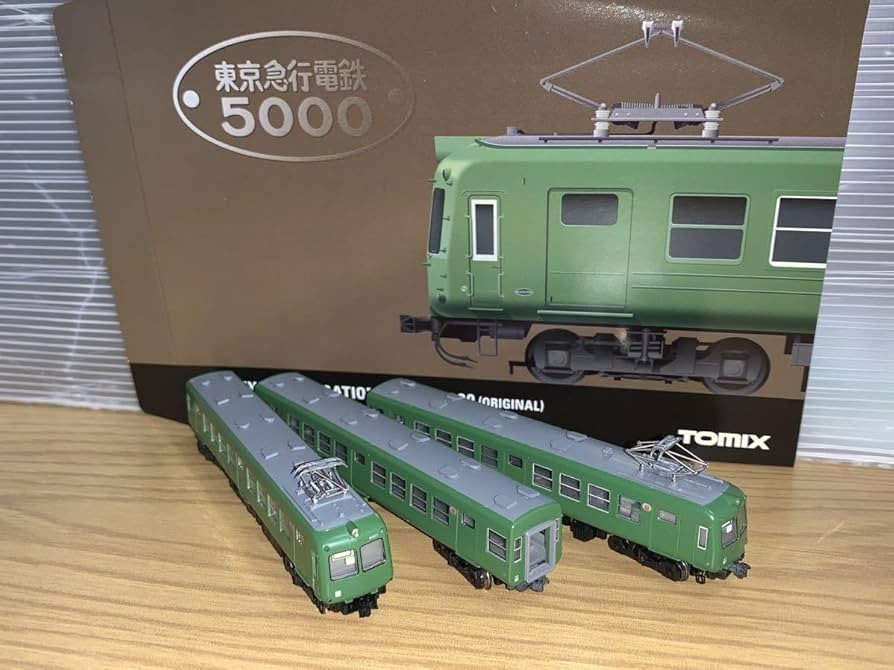 TOMIX 東京急行電鉄5000系 ポポンデッタ＆TOMIX 東京急行電鉄初代5000系のNゲージを比較し